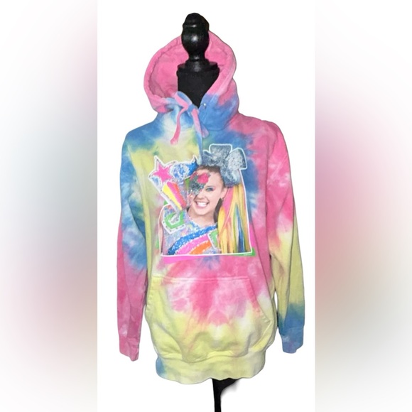 🎉 JOJO!! PASTEL TIE-DYE 2022 DREAM CONCERT HOODIE! #NICKELODEON *RARE* - Picture 2 of 16